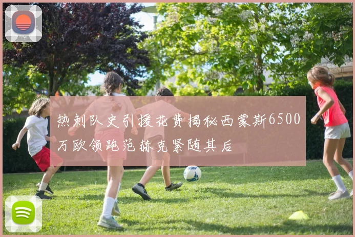 热刺队史引援花费揭秘西蒙斯6500万欧领跑范赫克紧随其后
